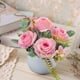 thumbnail image 5 of Planta de interior artificial rosa, flores artificiales decorativas, flores secas, accesorios para el hogar, arreglos para la mesa del comedor, plantas de interior para la sala de estar, flores de plá, 5 of 6