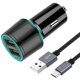 thumbnail image 4 of Cargador De Coche Rápido Usb-c, Compatible Para Samsung Galaxy S10+/s10/s10/s9/s8/s8/s8 Active/note10/note 9/8/a20/a50/a70, Cargador De Coche Usb De Carga Rápida-negro, 4 of 5