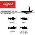 thumbnail image 6 of Zebco 404 Spincast Fishing Reel, Size 40 Reel, Right-Hand Retrieve, Built-in Bite Alert, Durable All-Metal Gears, Stainless Steel Pick-up Pin, Black (Clam Packaging), 6 of 10