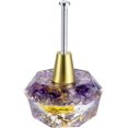 thumbnail image 4 of Chakra Symbole Résine Armoire Boutons Ensemble de 2 Améthyste Cristal Tirer Poignée avec des Boutons de Vis pour Commode Tiroirs Armoire Armoire Décoratif, 4 of 7