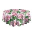 thumbnail image 5 of Pioneer Flower Floral Print Pattern Round Tablecloth 60"x60",Wrinkle Wipeable Table Cloth for Kitchen Dining Room Picnic Patio Party, 5 of 6