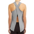 thumbnail image 3 of Women's Active Workout Tank Tops Racerback Sleeveless Tank Tops for Women Scoop Neck T-Shirt Workout Sports Shirts Loose Fit Racerback Breathable Tee, 3 of 5