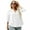 White, variant on LOMON Women's 3/4 Sleeve V Neck Button Up Pleated Back Blouses Dot Blouse Tops Shirts