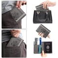 thumbnail image 7 of Passport and Vaccine Card Holder Combo,Cover Case with CDC Vaccination Card Slot, Leather Travel Documents Organizer Protector, with RFID Blocking, for Women and Men, 7 of 7