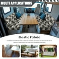 thumbnail image 3 of FOR U DESIGNS Palm Tree Pattern 2 Pcs RV Dinette Cushion Covers Breathable RV Couch Cover Elastic Loveseat Sofa Chair Cover Furniture Protector for RV Camper Car Bench, 3 of 7