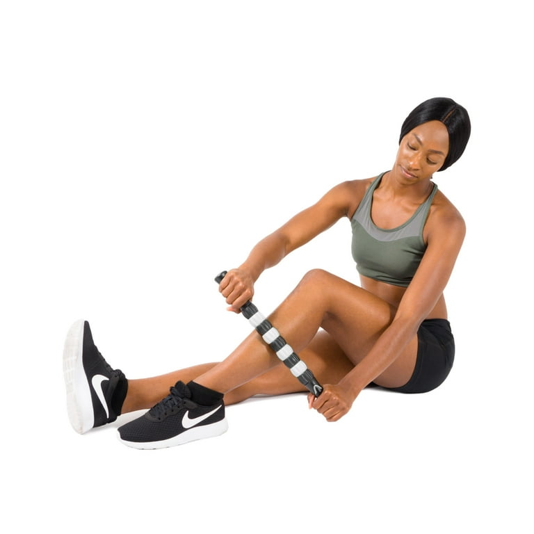 ProsourceFit Massage Stick Roller for Myofascial Release Black White Walmart