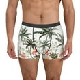 thumbnail image 2 of Goofa Flamingo Palm Trees Printed Men's Boxer Briefs Underwear, Moisture-Wicking Underwear, Trunk,Soft and Breathable Cotton Underwear-Medium, 2 of 9