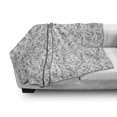 thumbnail image 3 of Floral Soft Flannel Fleece Blanket, Flowers Swirls Ivy with Leaves Eastern Modern Paisley Inspired Image Sketch Art, Cozy Plush for Indoor and Outdoor Use, 50" x 70", Black and White, by Ambesonne, 3 of 6