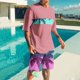 thumbnail image 2 of Mangas de Mano para Hombres, Impresión Hawaiana Suelta Casual, Pantalones Cortos Deportivos de Cintura Elástica Y Set de Blusa, 2 of 5
