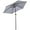 Blue and White Stripes, variant on Outsunny Patio Sun Umbrella, Outdoor Parasol with 6 Ribs, Cream White