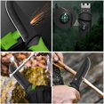 thumbnail image 2 of Couteau à Lame Fixe avec Étui en Cuir, Couteau de Survie pour la Randonnée, la Pêche, 2 of 6