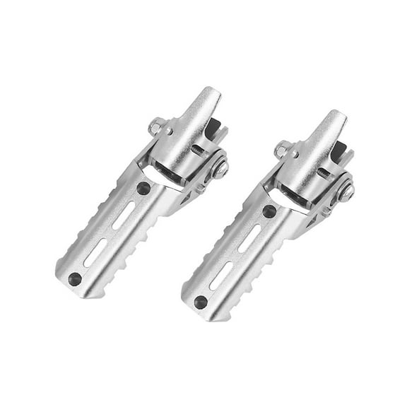 Foot Pegs,Rest Pedals 22-25mm Clamps Rest Pedals 22-25mm R1200 Adv Papapi Qahm Silver