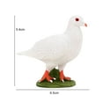 thumbnail image 6 of D-GROEE High Simulation Printed Pigeon Figurine Love Peace Pigeon Model Animal Statue Photography Props, 6 of 8