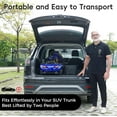 thumbnail image 6 of Ecomobi Heavy Duty 4 Wheel Mobility Scooters for Seniors & Adults 400lbs Capacity , Electric Powered Wheelchair Device with Full Lighting System,500W All Terrain Fast Mobility Scooter for Travel, 6 of 10
