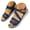 A-Blue, variant on Women Comfortable Walking Sandals Non Slip Comfortable Hiking Slides Open Toe Strappy Casual Sandal Arch Support Flat Shoe Red 8