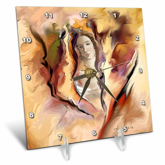 3dRose, Madonna, 6x6 Desk Clock