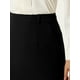 thumbnail image 4 of Falda de tubo para mujer Faldas midi de trabajo con espalda dividida de cintura alta Negro XL, 4 of 5