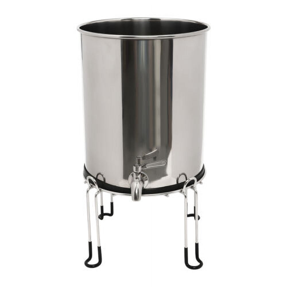 2.25 Gallon Stainless-Steel Gravity-fed Water Filter System W/ 2 Washable Filter