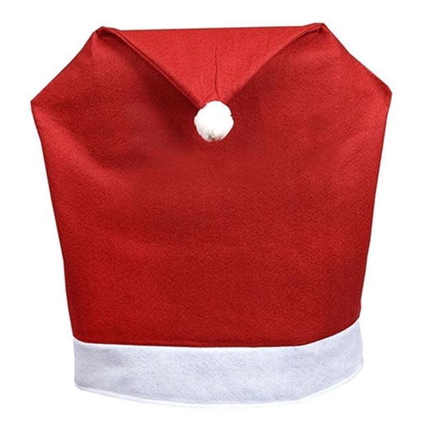 Sywqhk Navidad Santa sombrero silla contraportada cocina fiesta cena mesa funda decorativa Sywqhk Para estrenar