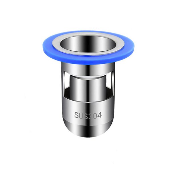 Desagüe de suelo de acero inoxidable en forma de U colador de bañera desagüe de ducha a prueba de olores colector de pelo de ducha para baño 3,2*5,3 cm (plata) Banban
