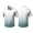 107#White, variant on Mens Short Sleeve Button Down Shirt Gradient Print Casual Pocket Top Summer Beach Lightweight Breathable Loose Fit Tee for Vacation Travel Out Activities Comfortable Cool Cyan 5XL