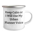thumbnail image 2 of Funny Urban Planner Gifts for Men - 'Keep Calm Or I Will Use My Urban Planner Voice' Camping Mug for Father's Day, Gifts from Men to Urban Planner Friends, Family, 2 of 4