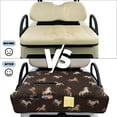 thumbnail image 6 of COEQINE Bag-Style Foldable Golf Cart Seat Cover, Compact Carry Design with Handle, Universal 51.2"x30.3" for Most 2-Seaters, Quilted Polyester, 4 Front Pockets, Brown Horse Print, 6 of 8