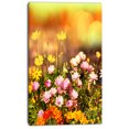thumbnail image 2 of Beautiful Multi Color Flowers - Floral Canvas Art Print, 2 of 3