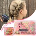 thumbnail image 6 of 100pc Colorful Elastic Hair Ties Seamless Hair Band Ropes Soft Small Ponytail Holders Fashion Small Hair Ties for Thin Hair Swirly Hair Ties Pack Stretchy Hair Ties Small Hair Binders Hair Bow Ties, 6 of 8