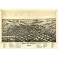 thumbnail image 2 of Norris 32x23 Gold Ornate Wood Framed with Double Matting Museum Art Print Titled - Bowling Green Ohio - Norris 1888, 2 of 4