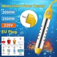 thumbnail image 2 of Electric Water Heater Boiler Water Heating Portable Heating Rod Quickly Boil Water Immersion Suspended Bathroom Swimming Pool, 2 of 3