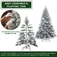 thumbnail image 4 of Árbol de Navidad Casafield 6 pies pino realista cubierto de nieve, 4 of 7