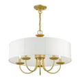 thumbnail image 3 of 42985-33 Livex Lighting Brookdale - 5 Light Pendant In Transitional Style-16.5 Inches Tall and 23 Inches Wide-Soft Gold Finish    -Traditional, 3 of 10