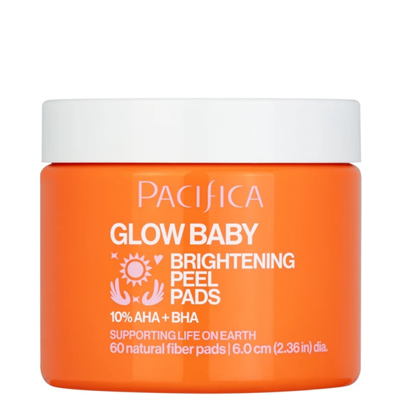 Pacifica - Lingettes exfoliantes éclaircissantes Glow Baby - 60 lingettes