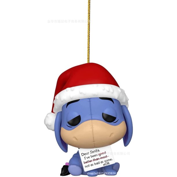 Disney-adorno de árbol de Navidad de dibujos animados Lilo & Stitch, colgante de figuras de Anime, Stitch, Kawaii, decoración para fiesta en casa