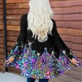 thumbnail image 2 of DDAPJ pyju Ugly Christmas Cardigans for Women Lightweight Casual Open Front Long Sleeve Duster Cardigan Fashion Holiday Outerwear Jacket Clearance Sales Prime Today Multicolor XXL, 2 of 6