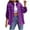 Purple, variant on Efsteb Womens Denim Jacket Casual Stylish Loose Long Sleeve Fashionable Distressed Outwear Army Green XXL