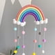 thumbnail image 3 of Decoración de la pared del arco iris, colgante de la pared del arco iris tejido a mano, tapiz de macramé del arco iris, tapiz del arco iris de la decoración de la pared boho, decoración de la pared del jardín de infantes ER, 3 of 5