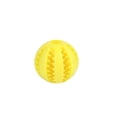 thumbnail image 2 of 2" Rubber Treat-Dispensing Dog Ball, Durable Chew Toy With Textured Surface For Teeth Cleaning, Interactive Play, Mental Stimulation, Suitable For Small Breeds Like Teddy, For, 2 of 3