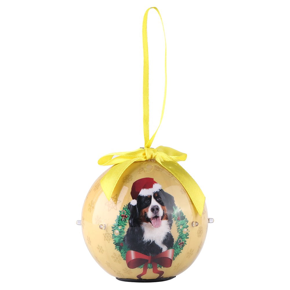 Dog Collection Twinkling Lights Christmas Ball Indoor Decorative Ornament