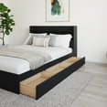 thumbnail image 4 of Nexera Harper 2-Piece Reversible Storage Bed Set, Black, Queen, 4 of 6