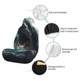 thumbnail image 4 of Uemuo Wave Ocean Animal Shark Pattern Car Seat Covers for Front Seats Waterproof Seat Covers for Cars, Universal Auto Front Seats Protector Fits for Car-2 PCS, 4 of 6