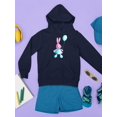 thumbnail image 3 of Bunny With Balloon Hoodie Juniors -Image by Shutterstock,  Large, 3 of 4