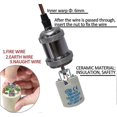 thumbnail image 4 of Portalámparas Edison vintage E27, base de lámpara de techo con 4 casquillos, portalámparas colgante retro, adaptador para lámpara colgante, accesorios para lámpara, negro, 4 of 5