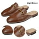 thumbnail image 1 of Zapatos Casuales Deslizan en Toboganes Mulas para Mujer Cadena Metal Dedo, 1 of 8