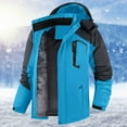 thumbnail image 4 of DHFJKG Windbreaker Jacket Women Fuzzy Lining Secure Pockets Zipper Coat With Detachable Hood Winter Outdoor Hiking Climbing Versatile Outerwear, 4 of 7