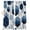 Blue, variant on Sage Green Marble Blackout Curtains for Bedroom/Living Room, Pinch Pleated Black Out Curtains, Gold White Geometric Hexagon Modern Room Darkening Window Drapes with Hooks 2 Panels, 39"x70"