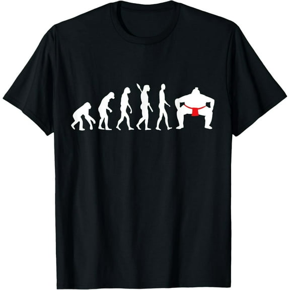 Sumo Wrestler Evolution Japanese Sport Sumo Wrestling T-Shirt