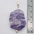 thumbnail image 5 of Purple Flower Sodalite Sterling Silver Pendant | Purple/White | 2 1/4" Long |, 5 of 12