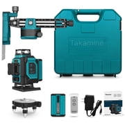 Takamine 16 Lines Green Laser Level Pro, 4x360° 4D, Pulse Mode, with Remote Controller, 4.99 lb